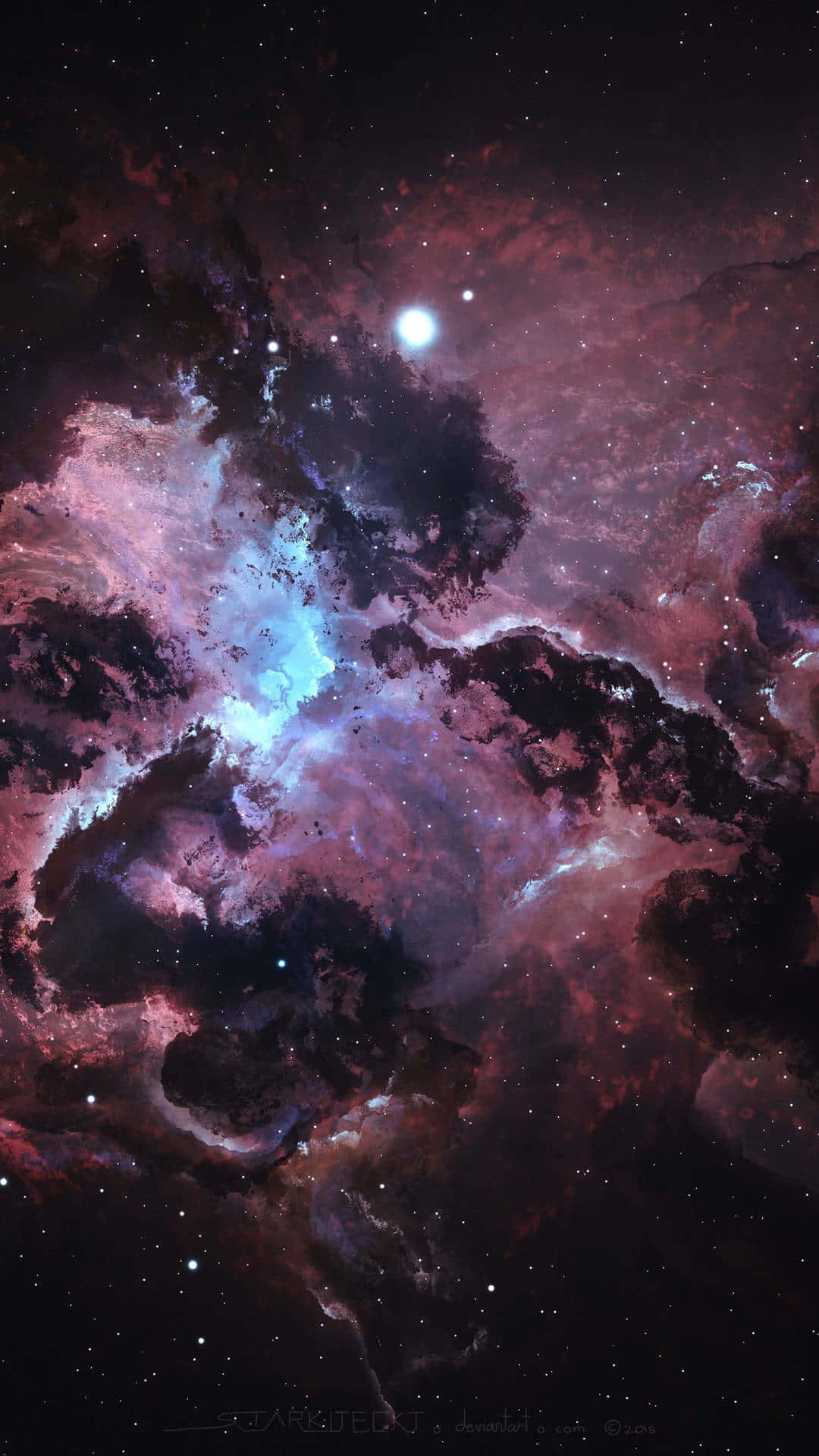 Isang maringal na tanawin ng patuloy na lumalawak na kosmos Wallpaper