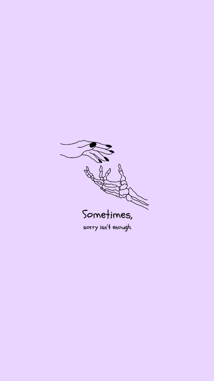Isang masayang, pastel na lilang tanawin. Wallpaper
