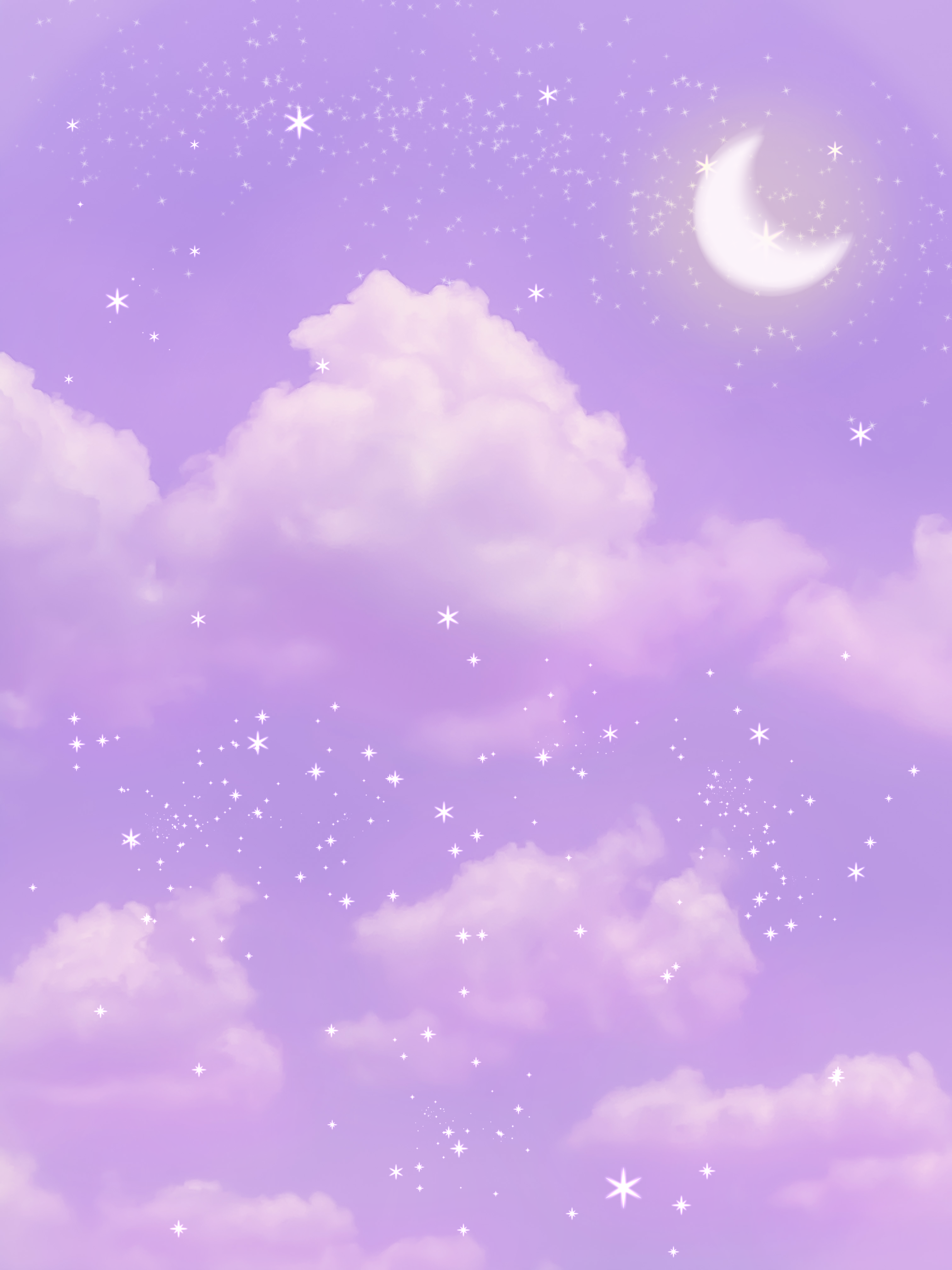 Isang masigla at cute na purple na background Wallpaper
