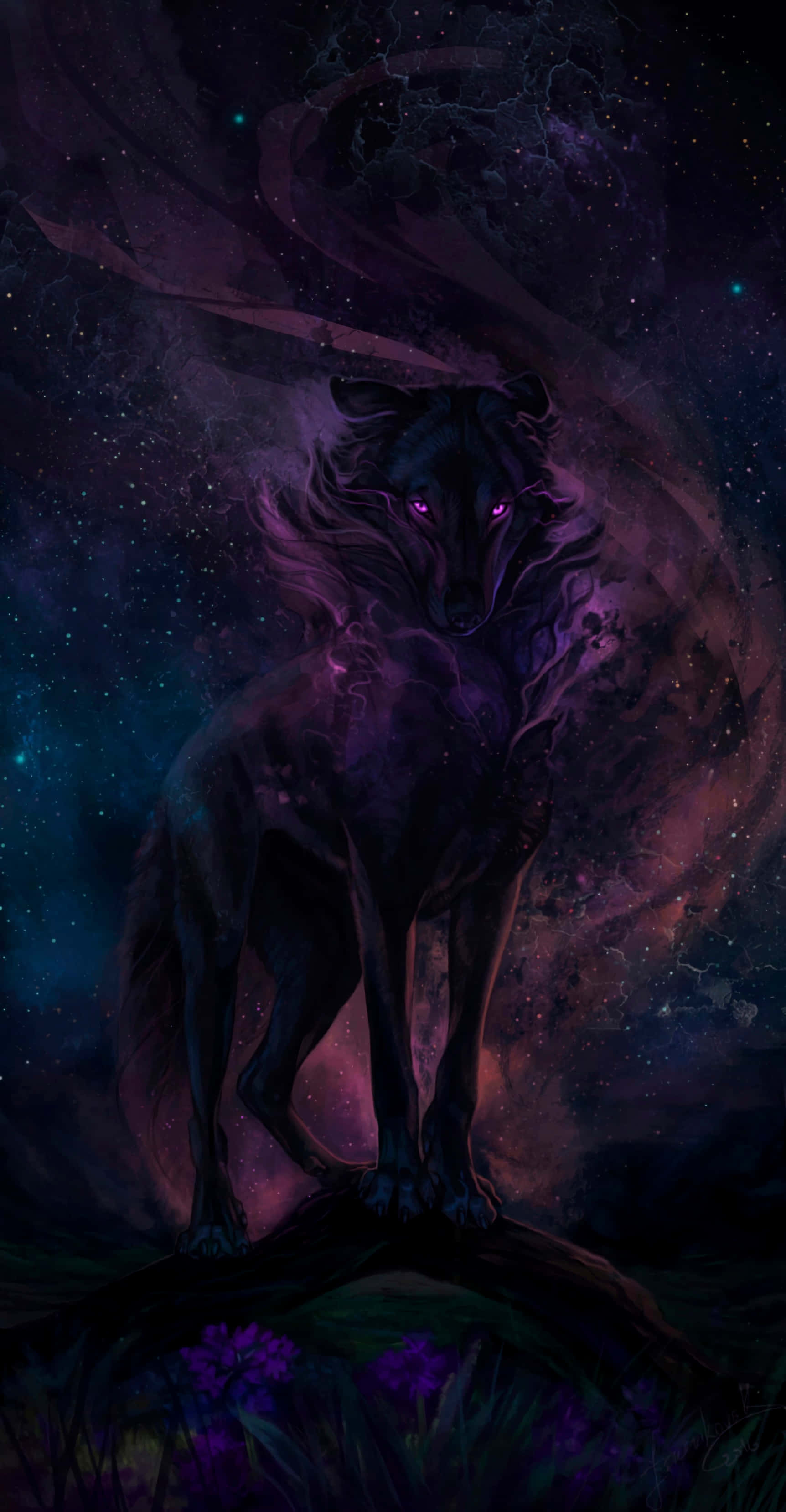 Isang Matalim na Sulyap Mula sa Isang Napakagandang Lobo Wallpaper