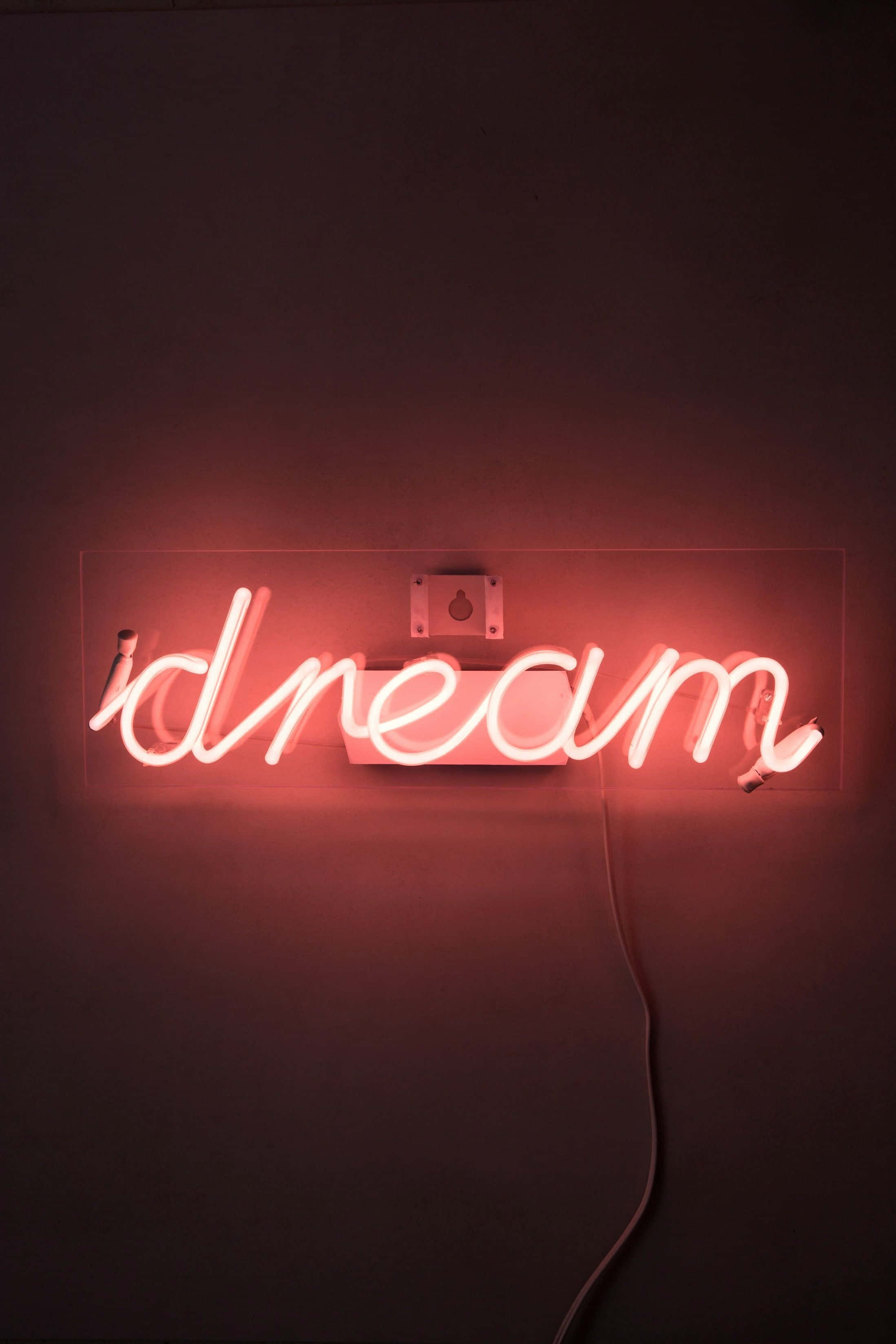 "Isang matapang at makulay na neon red aesthetic" Wallpaper