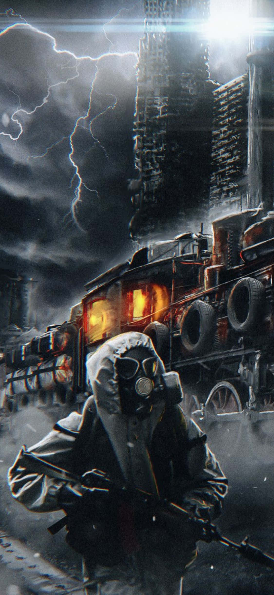 Isang misteryosong mundo ang naghihintay sa iyo sa Metro Exodus para sa iPhone X Wallpaper