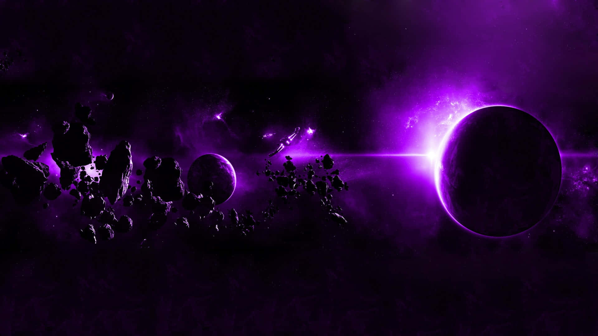 Isang moody na dark purple aesthetic na may pahiwatig ng misteryo Wallpaper