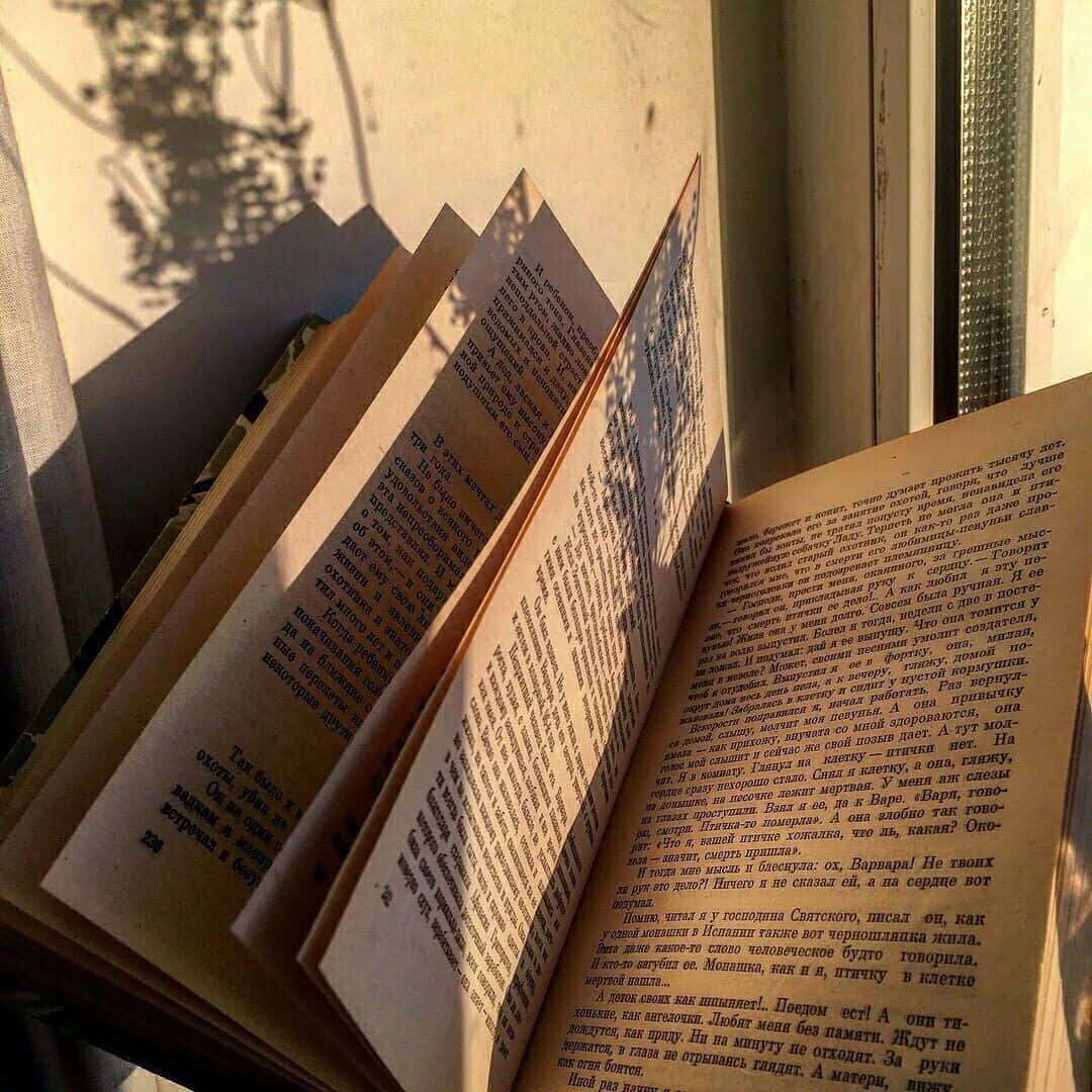 Isang mundo ng pakikipagsapalaran at imahinasyon ang naghihintay sa mga pahina ng isang libro. Wallpaper