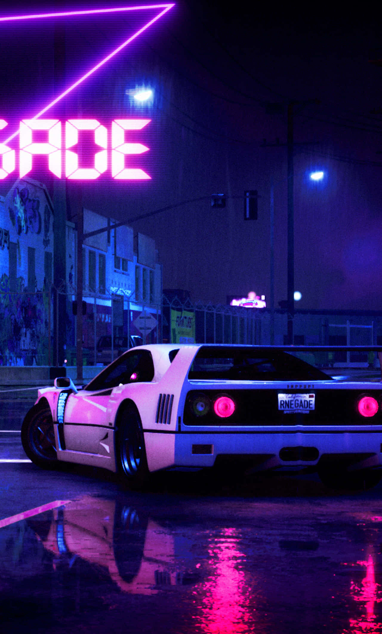 isang neon sign na may salitang 'savage' Wallpaper