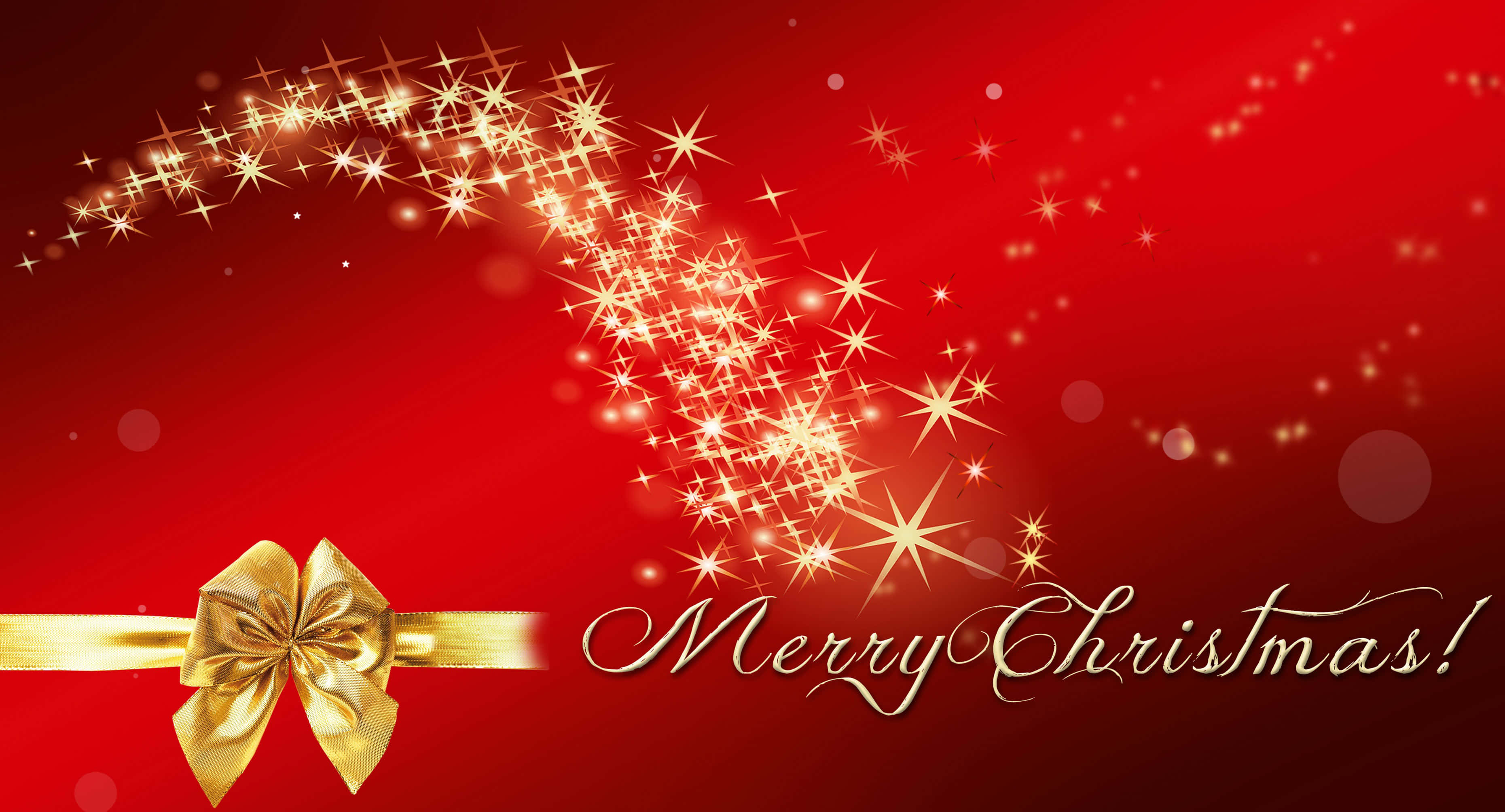Isang pagsabog ng kasiyahan sa Pasko - Pulang background ng Pasko Wallpaper