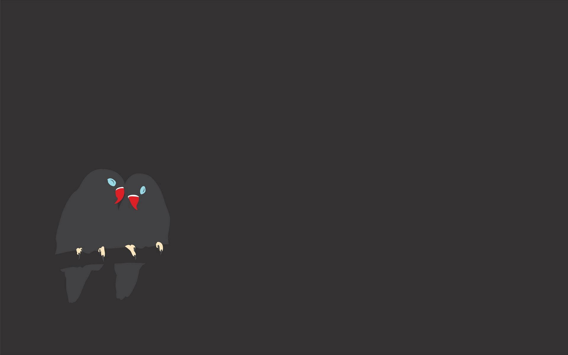 Isang Pares ng Minimalist na Nagmamahalan Wallpaper