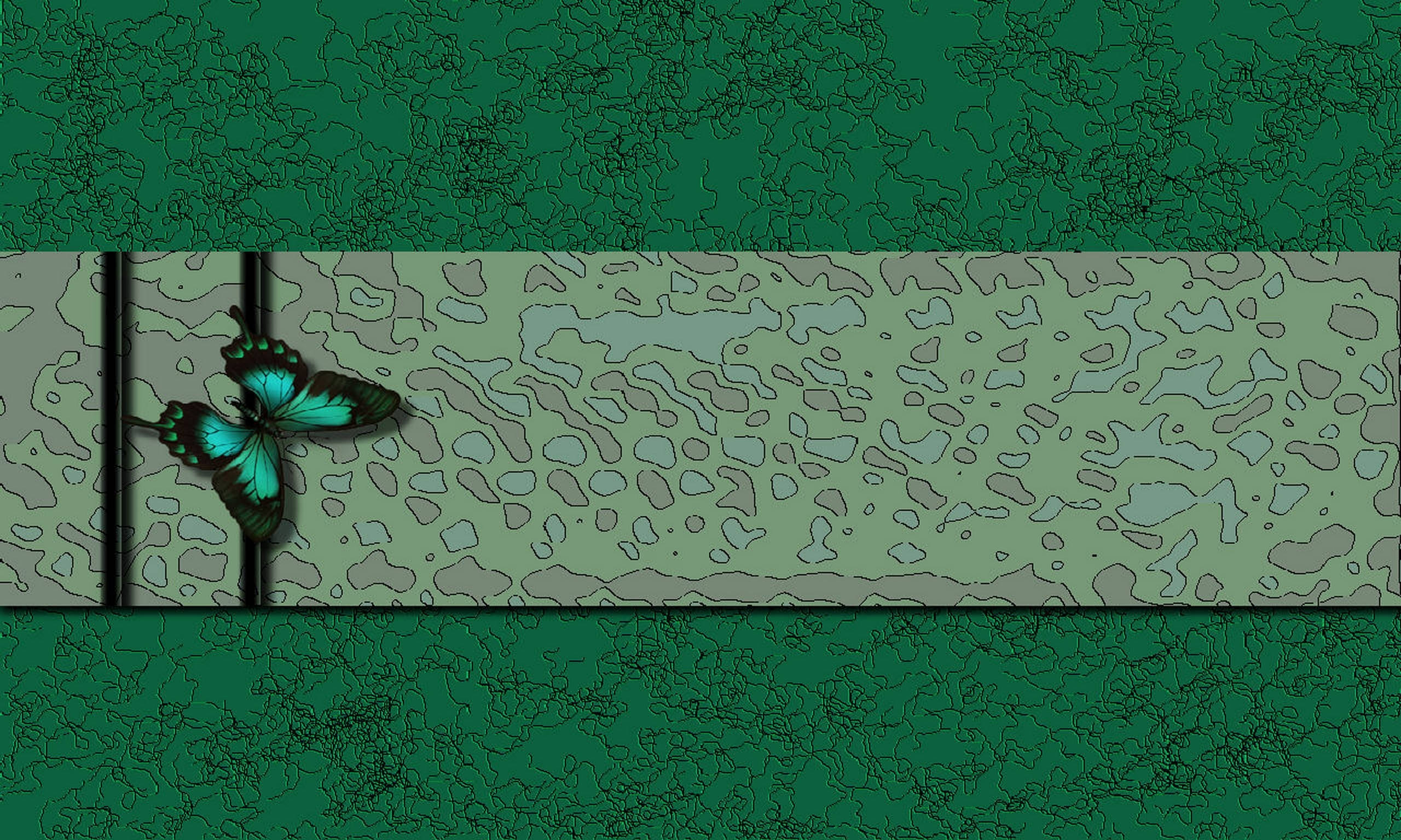 Isang paru-paro na nagpapahinga ang mga pakpak sa isang makulay na likhang sining na may tekstura Wallpaper