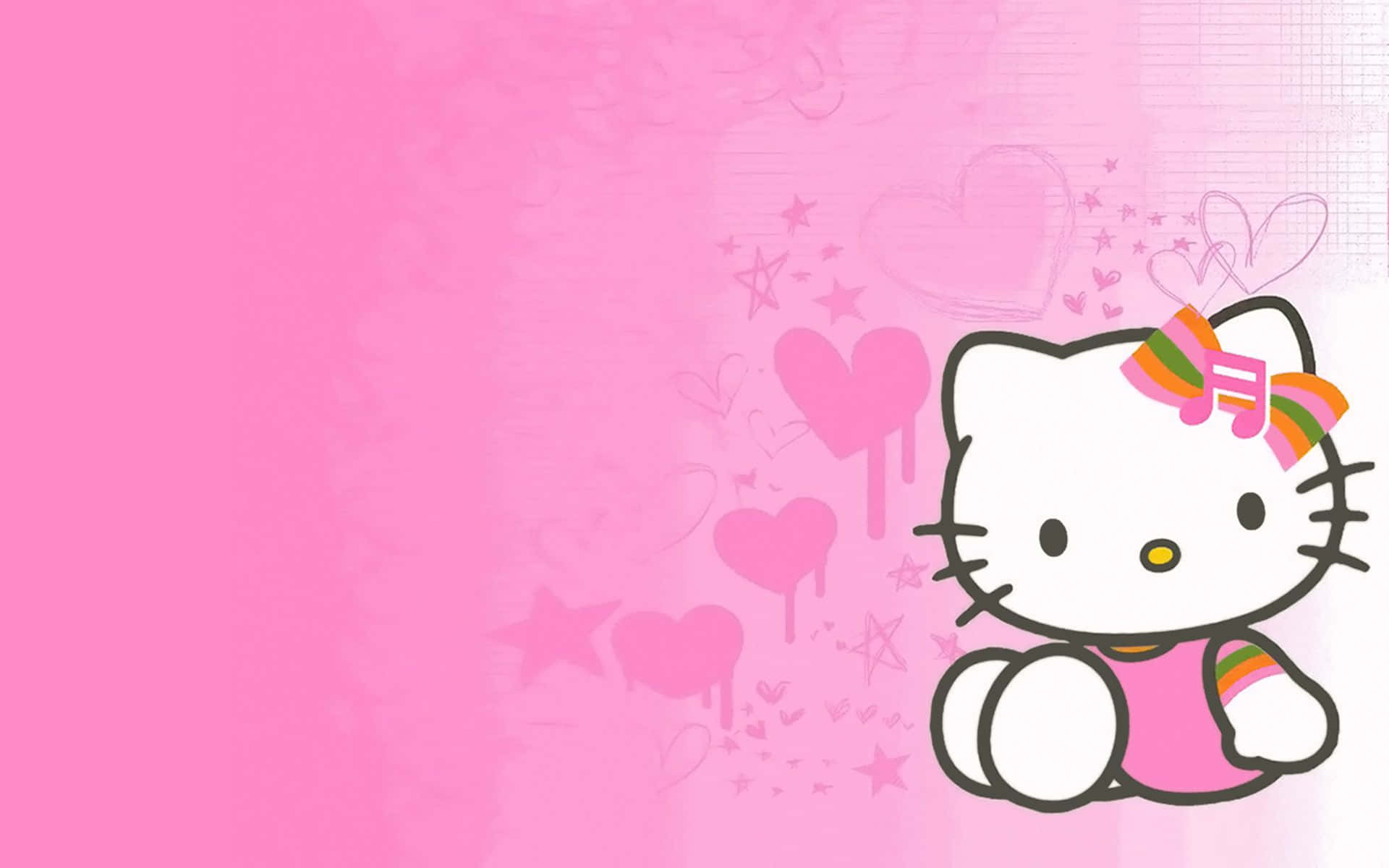 Isang Perpektong Kawaii na Pink na Background Wallpaper