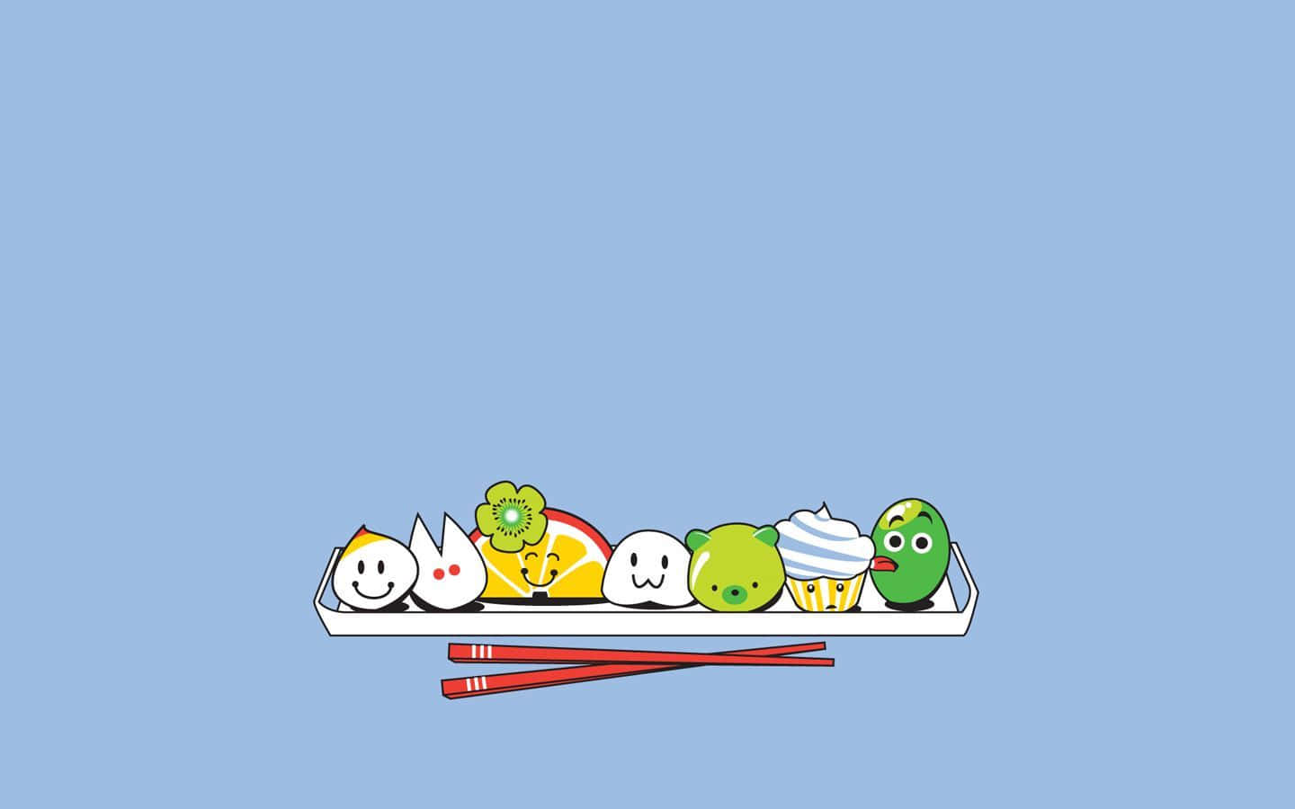 isang plato na may iba't ibang gulay at chopsticks Wallpaper
