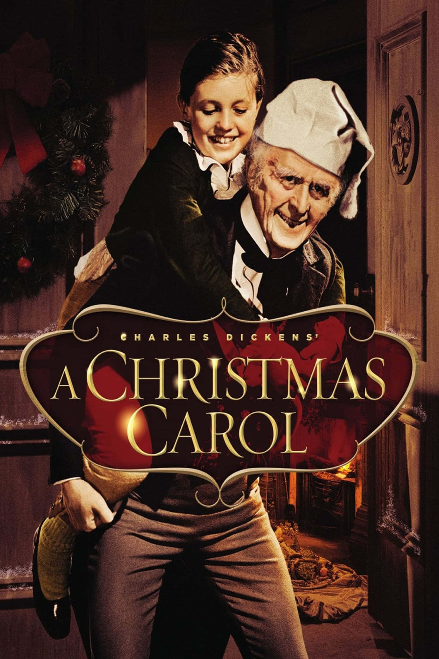 isang poster para sa isang christmas carol Wallpaper