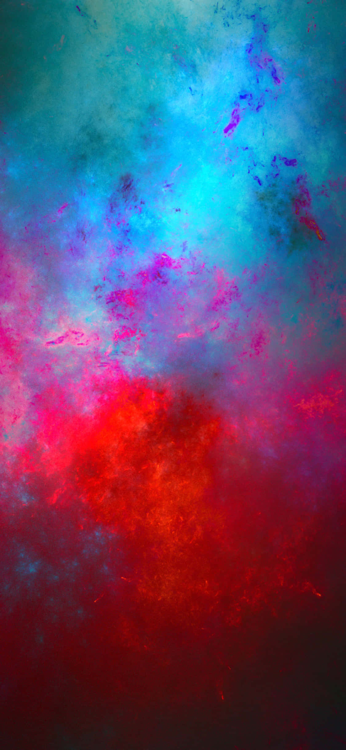 isang pula, asul, at lila na langit Wallpaper