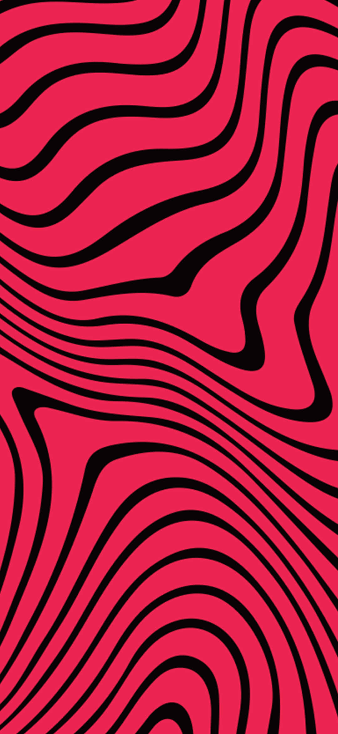 isang pula at itim na pattern ng zebra na may mga kulot na linya Wallpaper