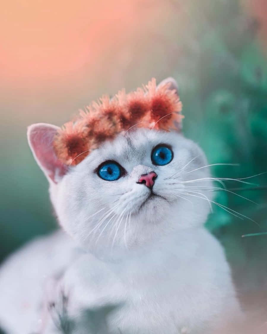 Isang Pusa na may Karismatikong Estetika Wallpaper