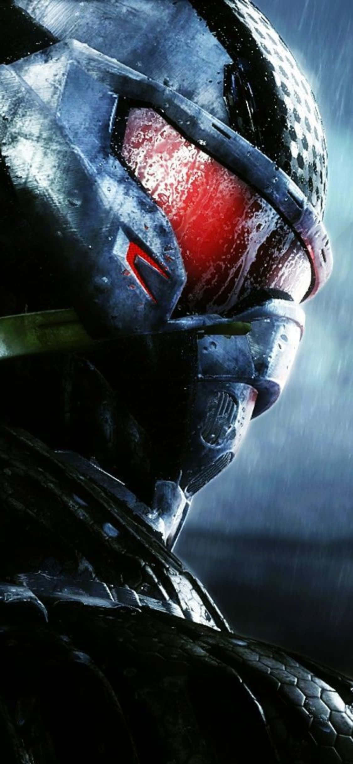 Isang skrinsot ng Crysis 3 sa isang iPhone X Wallpaper
