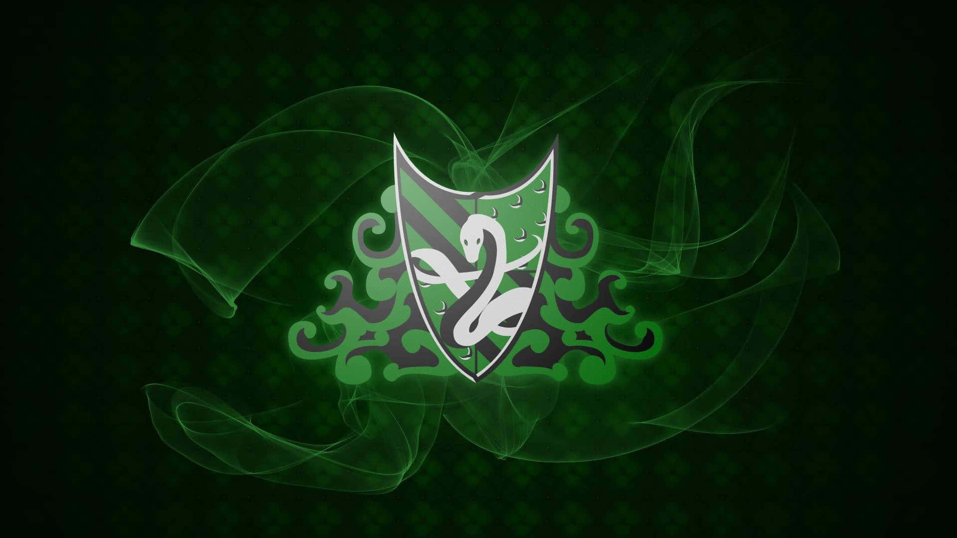 Isang Slytherin Aesthetic na nagtatampok ng isang bote ng potion Wallpaper