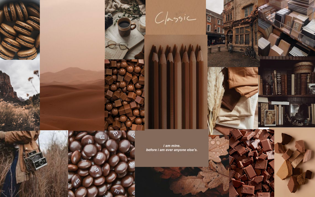 Isang tahimik at nakakapayapang light brown aesthetic ang perpektong paraan para magrelaks. Wallpaper