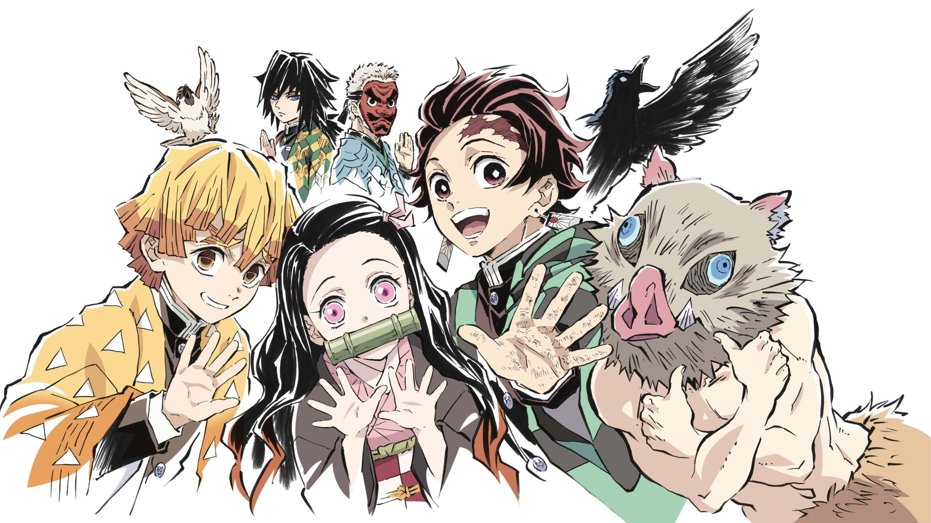 Isawsaw ang iyong sarili sa epikong pakikipagsapalaran ng Demon Slayer Wallpaper