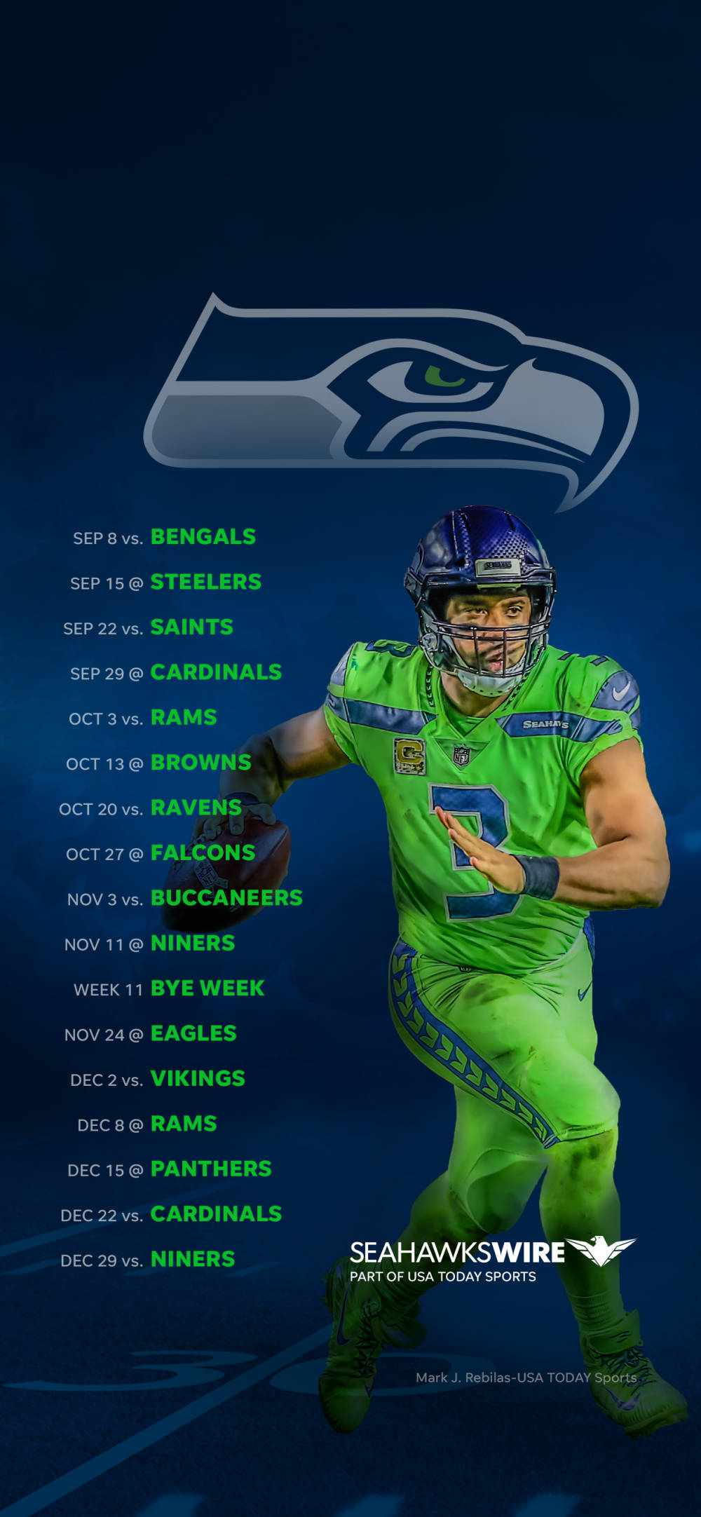 Iskedyul ng Seattle Seahawks Wallpaper
