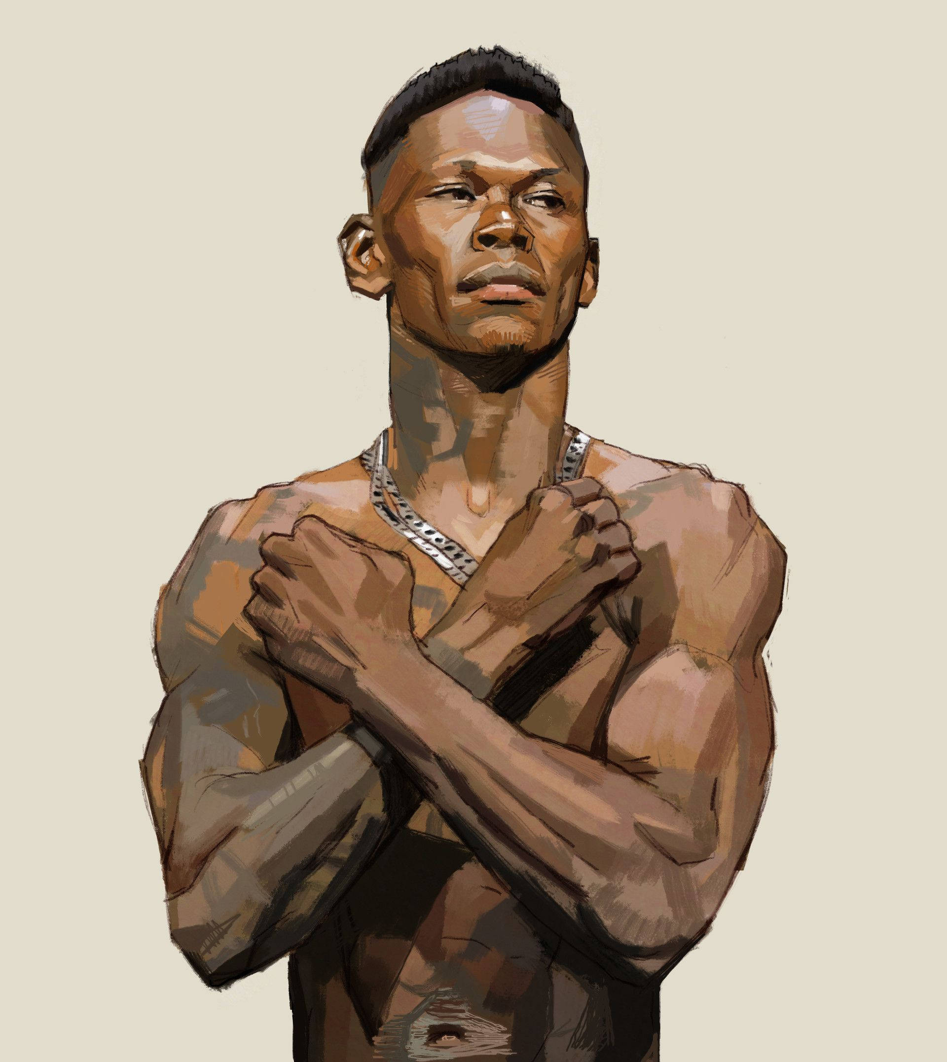 Israel Adesanya Wakanda Saludo Wallpaper