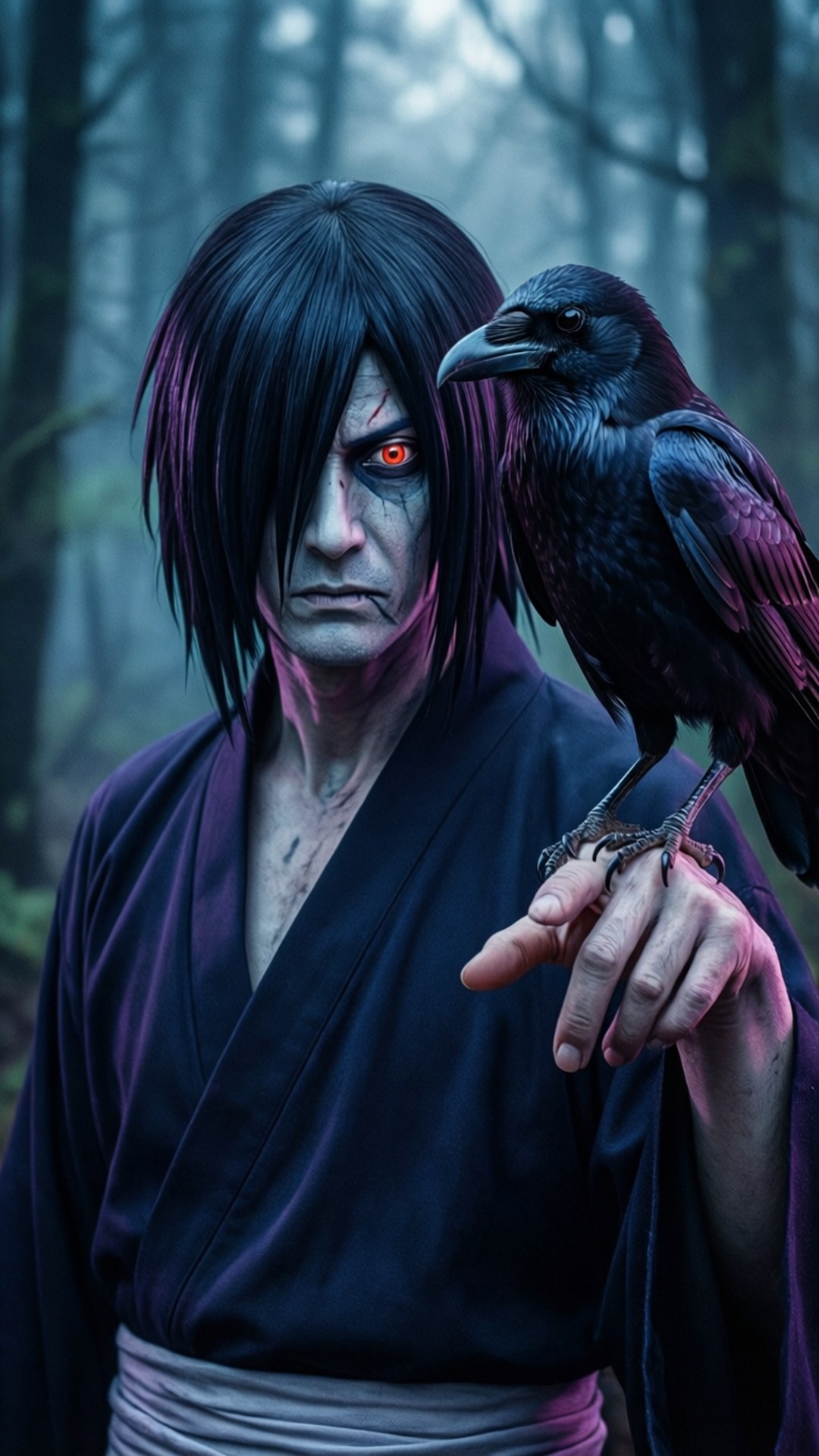 Itachi at ang Uwak Wallpaper