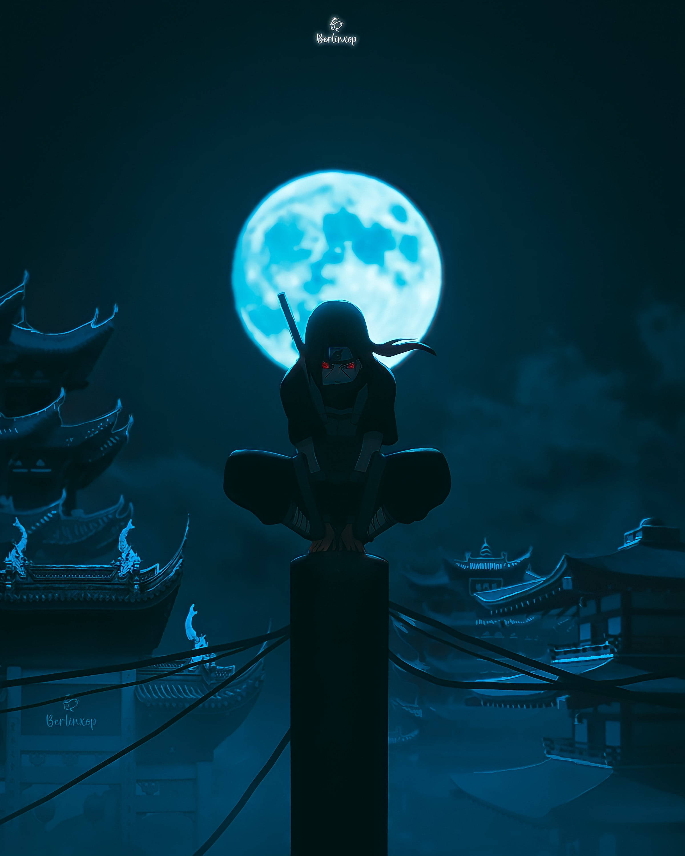 Itachi Buwan Naruto Mobile 4K Wallpaper