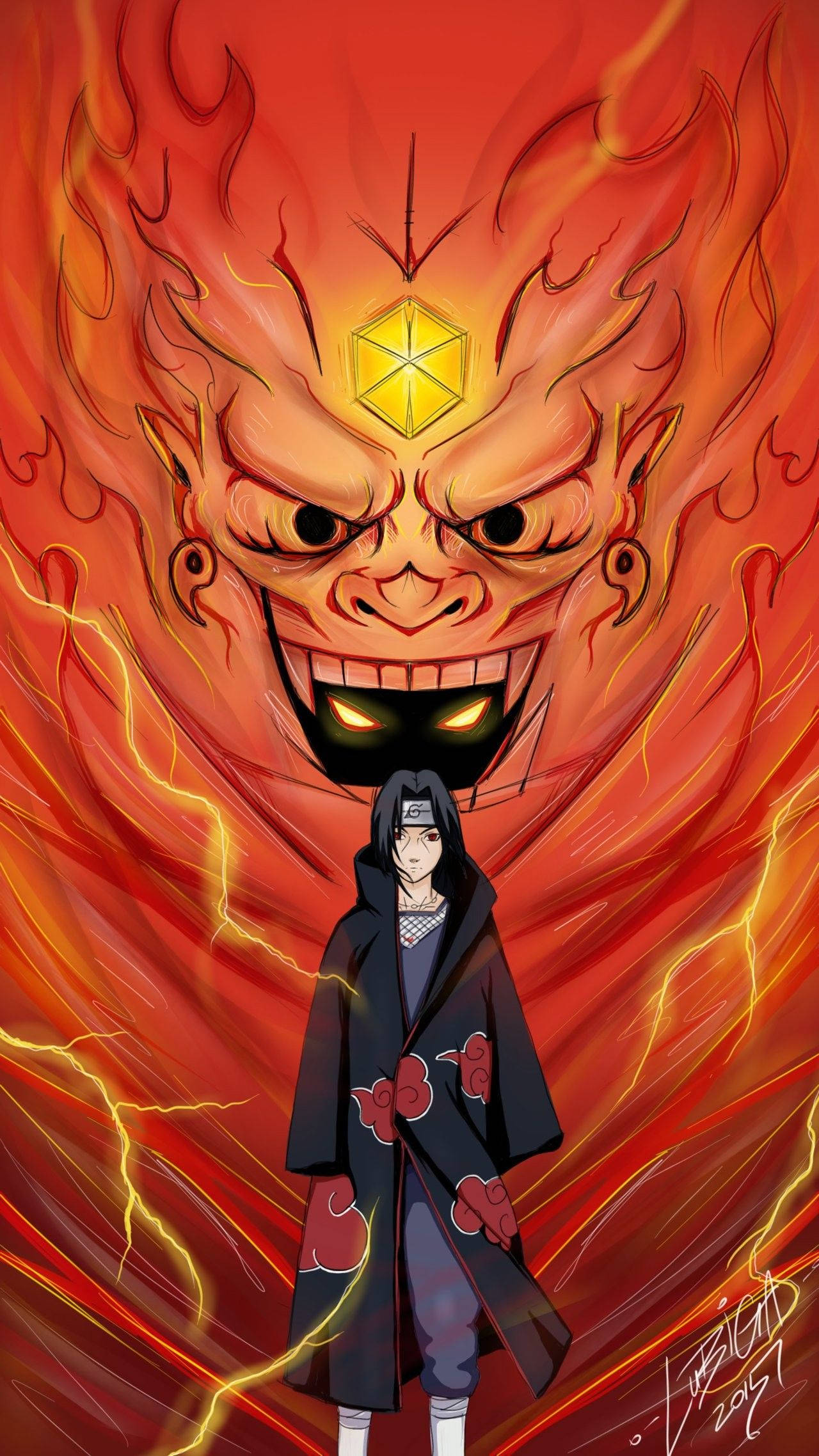 Itachi Susanoo, Sagisag ng Lakas ni Sasuke Wallpaper