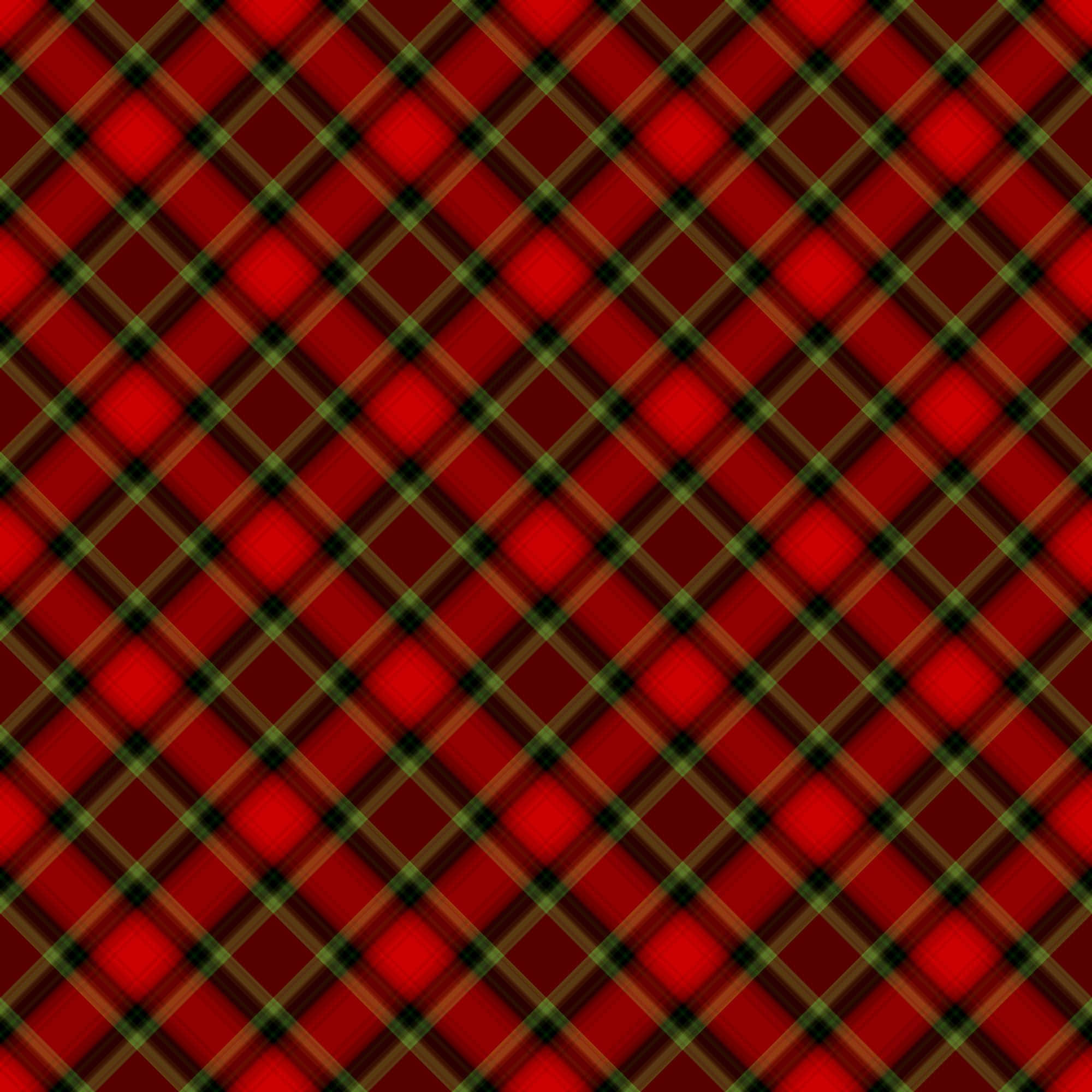 Itim at Berdeng Checkered Christmas Plaid Background Wallpaper