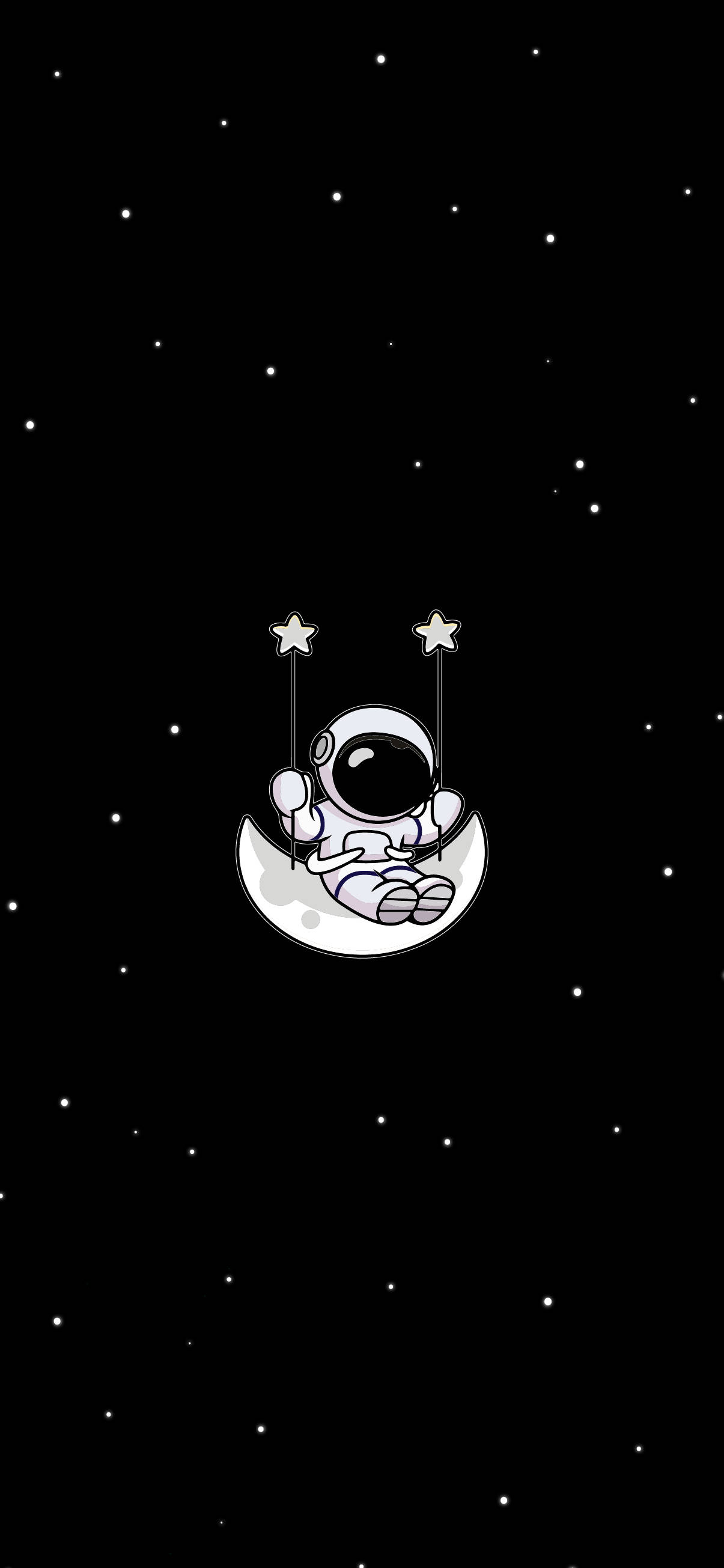 Itim at Puti na Astronaut na Pagsayaw sa Buwan Wallpaper