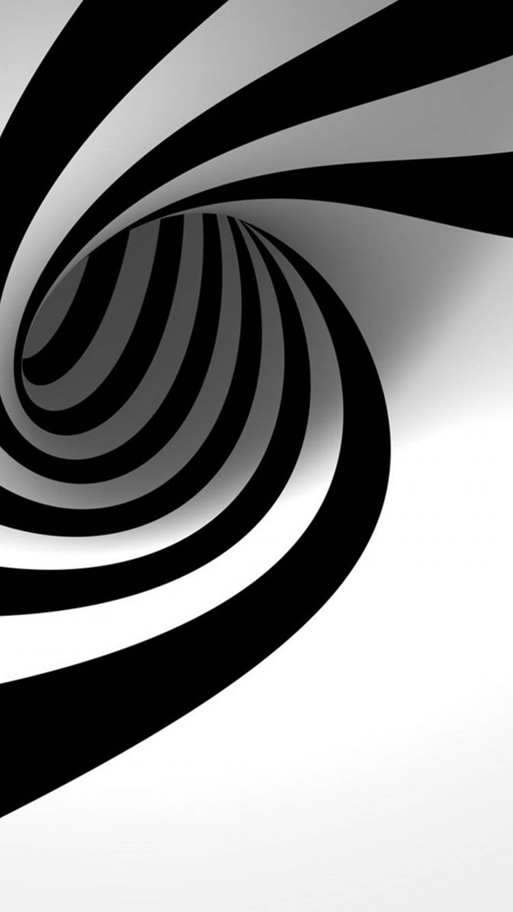 Itim at Puting iPhone Spiral Wallpaper