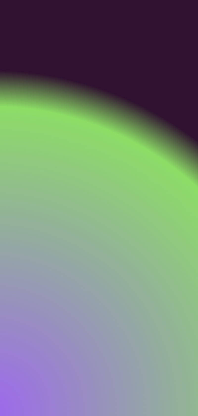 Itim, Berde, at Lila na Aura Aesthetic Wallpaper
