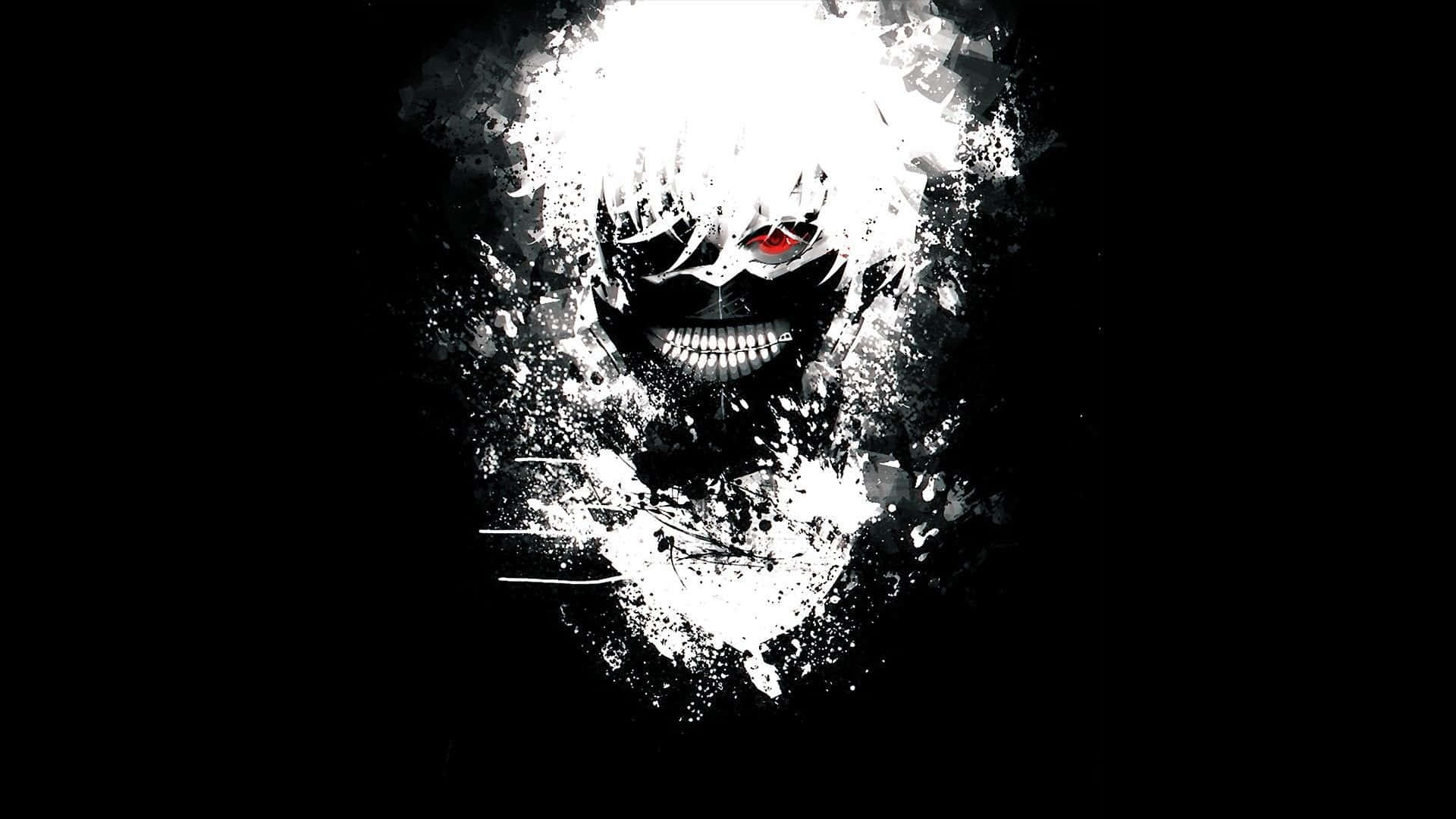 Itim na Anime background Wallpaper