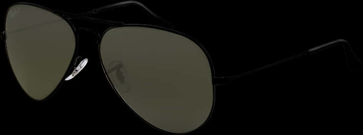 Itim na Aviator Sunglasses na Nakahiwalay Wallpaper