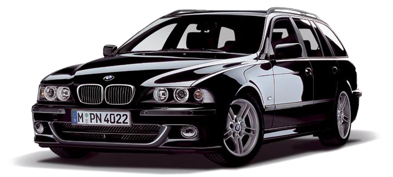 Itim na BMW 5 Series E39 Touring Wallpaper