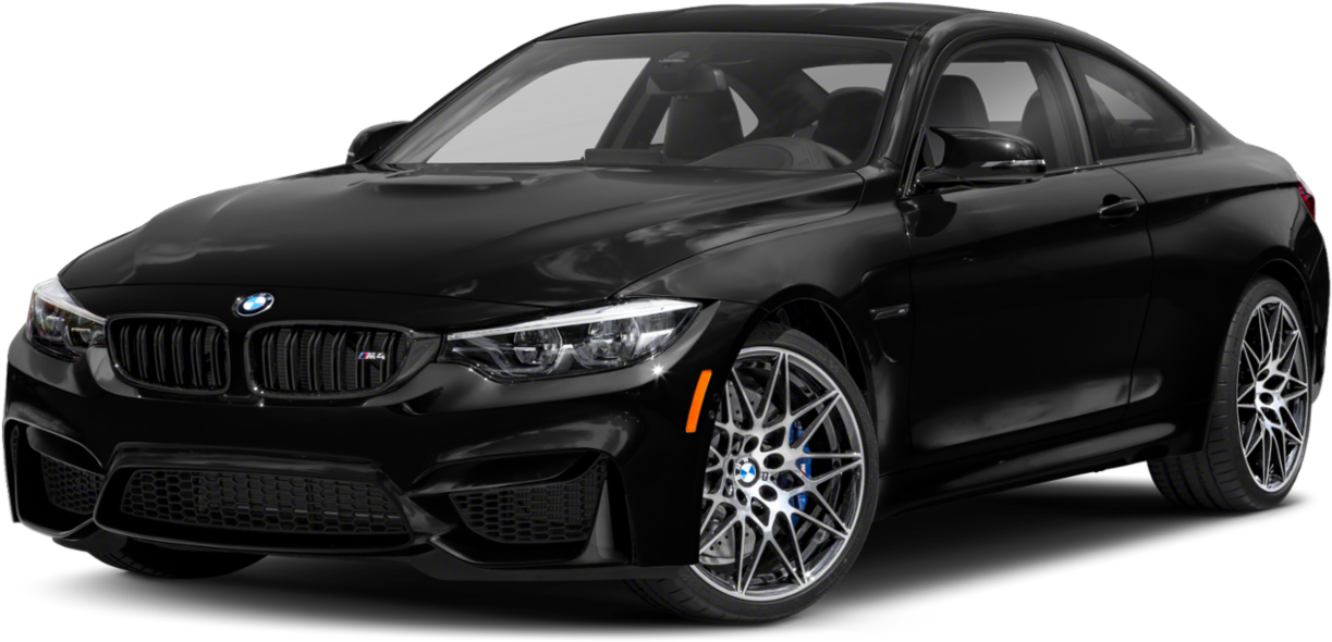 Itim na BMW M4 Coupe Side View Wallpaper
