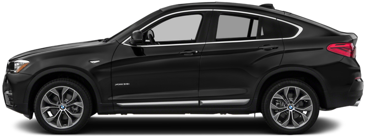 Itim na BMW X6 Side View Wallpaper