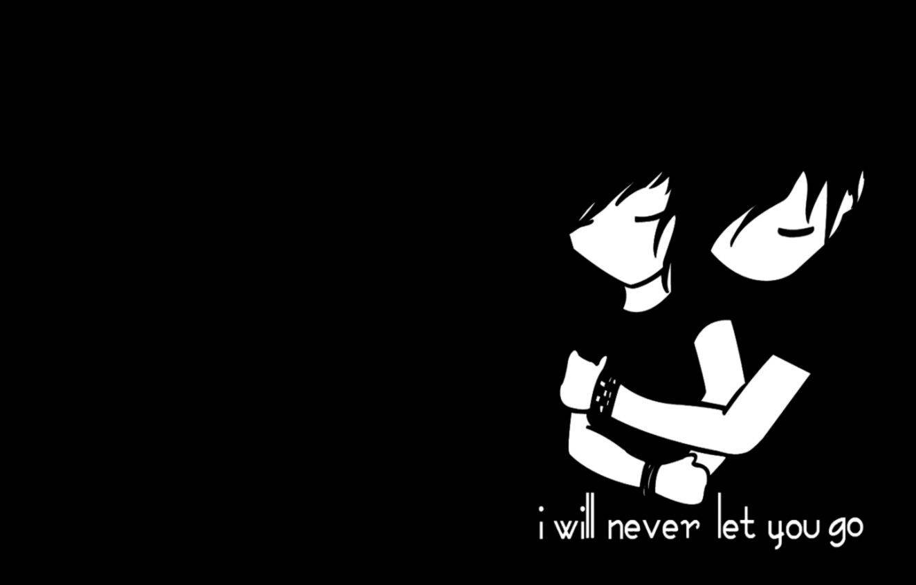 Itim na Emo Aesthetic na Magkasintahan Wallpaper