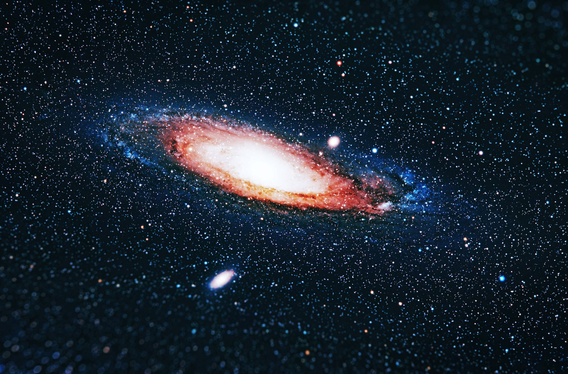 Itim na Kalawakan ng Andromeda Galaxy Wallpaper