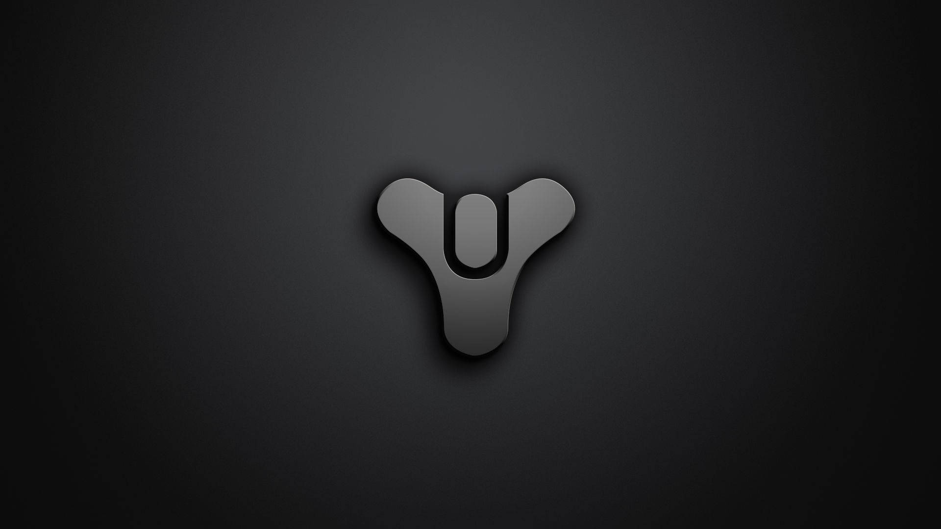 Itim na Logo ng Gaming na Hugis-Y Wallpaper