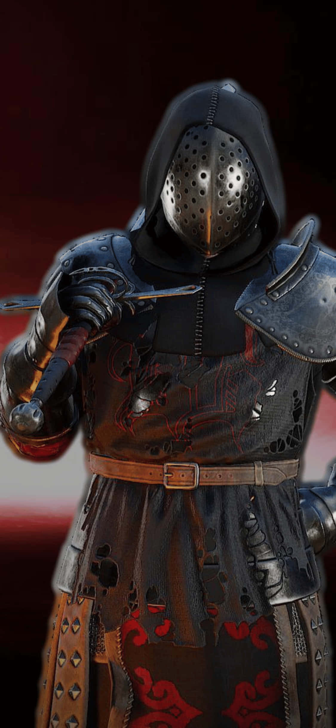 Itim na Mandirigma iPhone Xs Mordhau Background Wallpaper