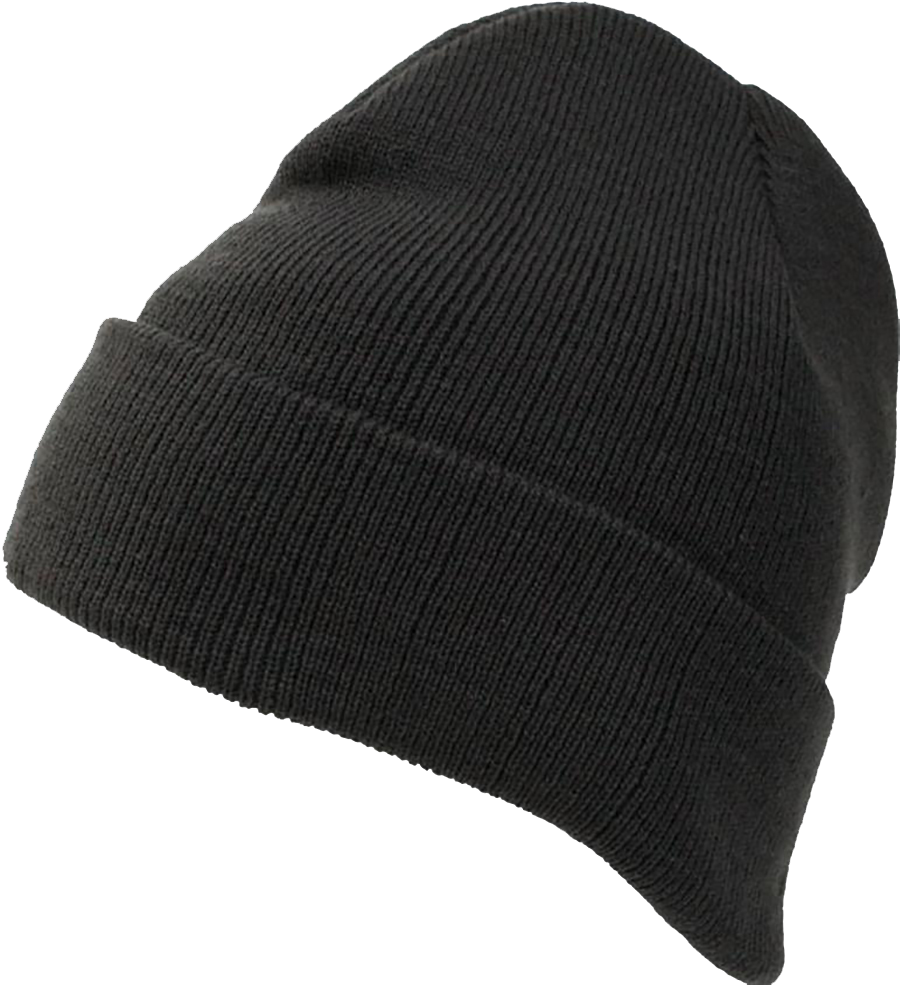 Itim na Niniting Beanie Hat Wallpaper