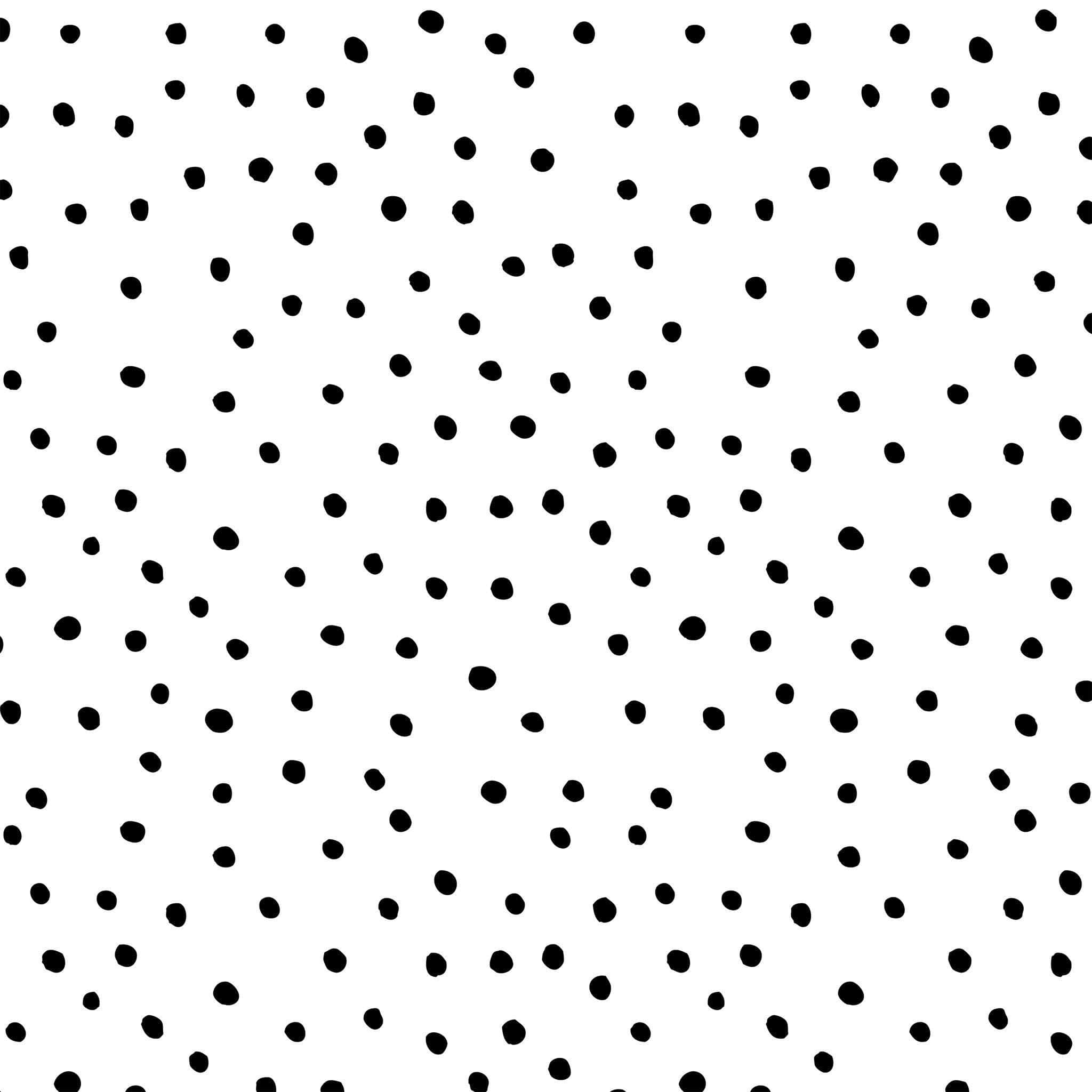 Itim na Polka Dots Wallpaper