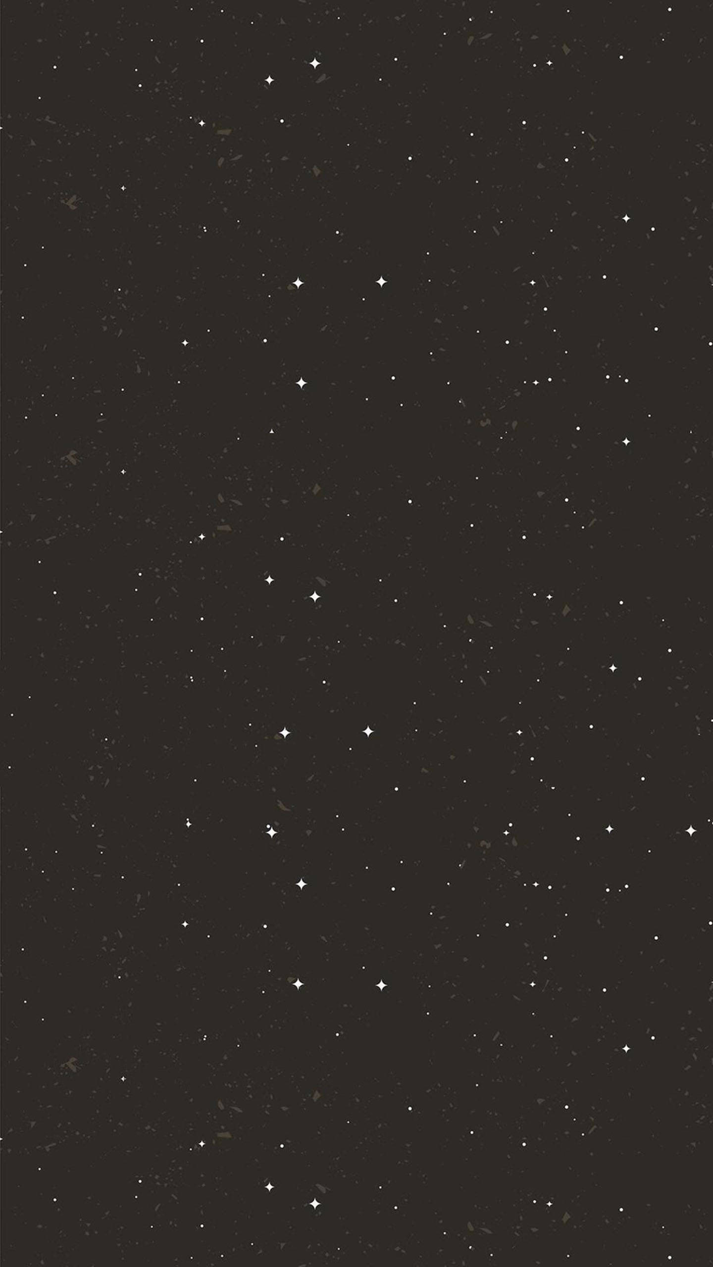 Itim na Teleponong Minimalist na may Mala-Bituing Langit Wallpaper