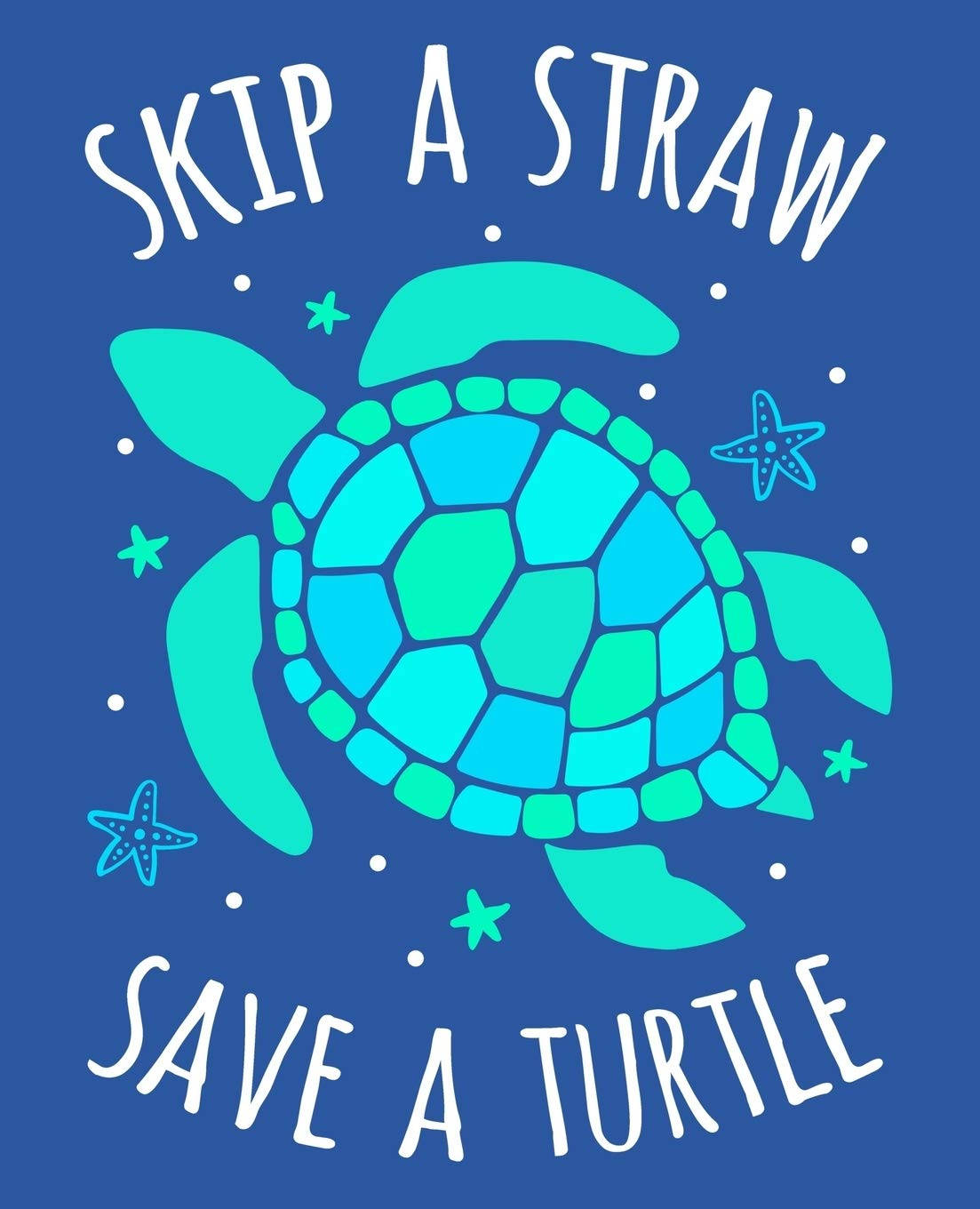 Iwas Straw, Iligtas ang Cute na Pagong Wallpaper