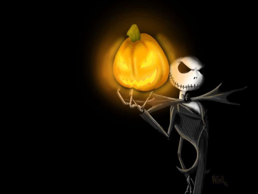 "Jack Skellington, ang Hari ng Halloween Town, mula sa The Nightmare Before Christmas ni Tim Burton" Wallpaper