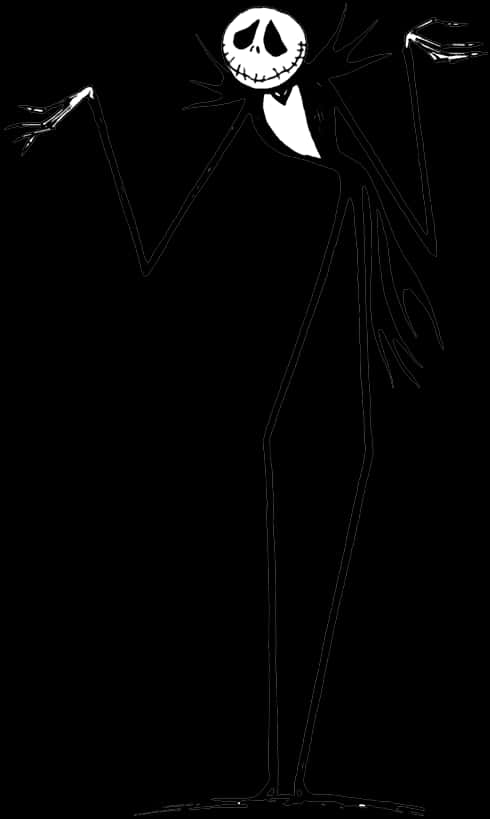 Jack Skellington Nakatayong Pose Wallpaper