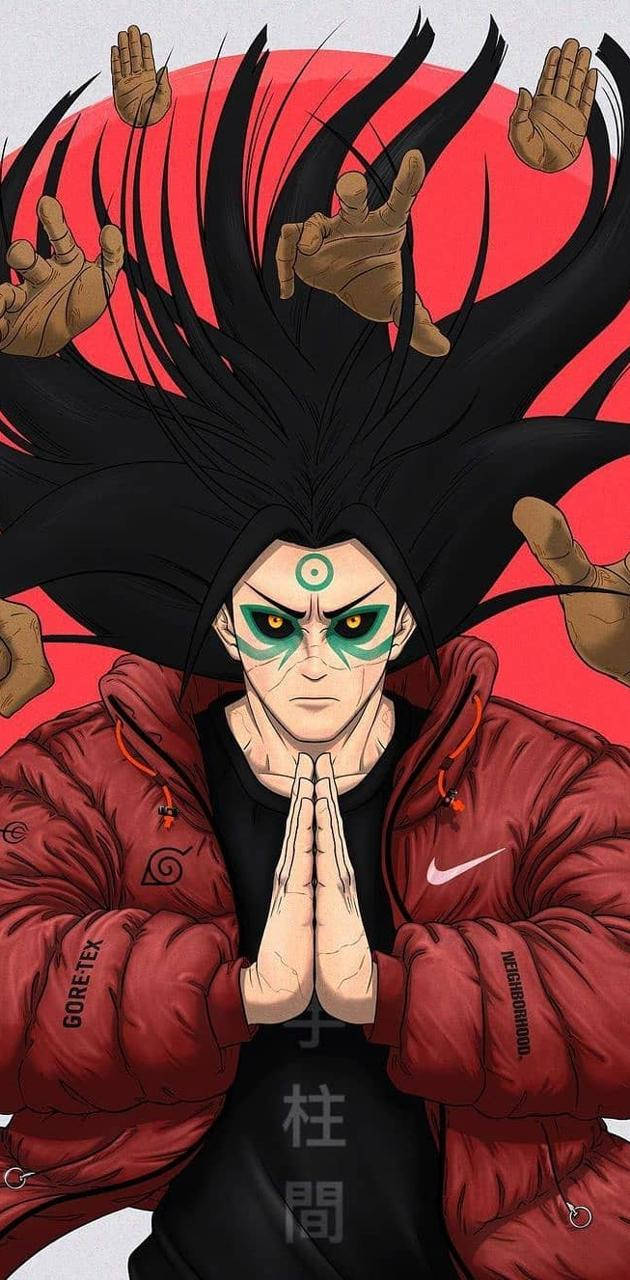 Jacket Nike ni Hashirama Phone Wallpaper