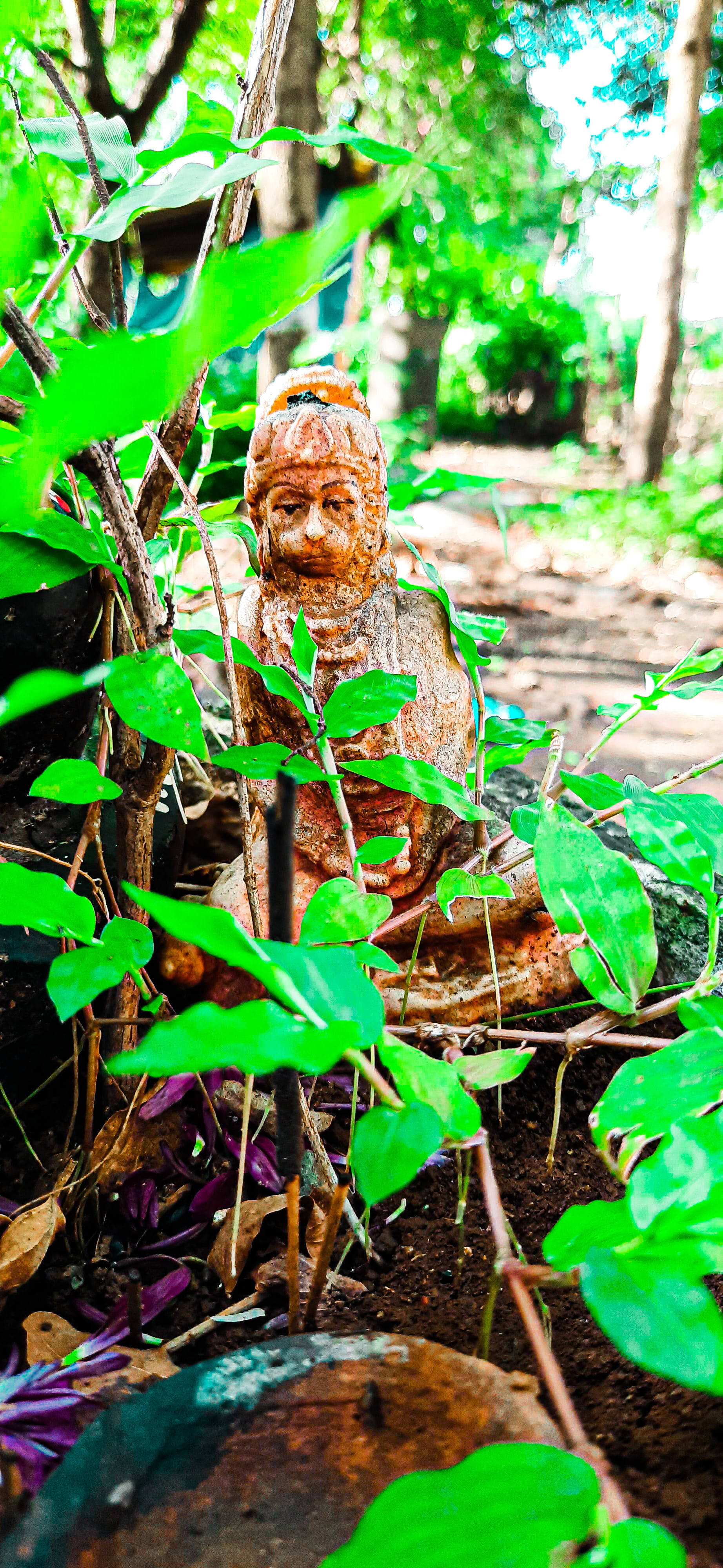 Jai Shree Ram HD Forest Statue Wallpaper