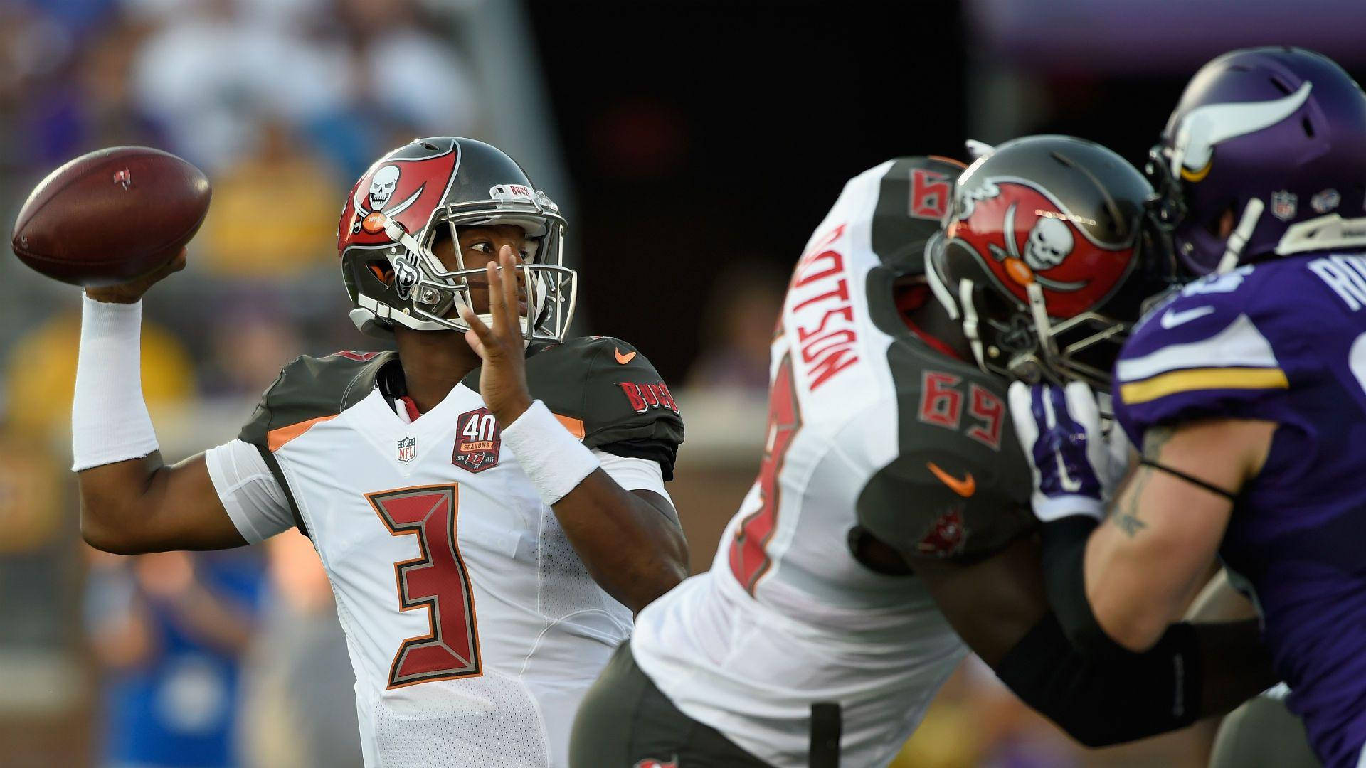 Jameis Winston Natatanging Manlalaro ng Football Wallpaper