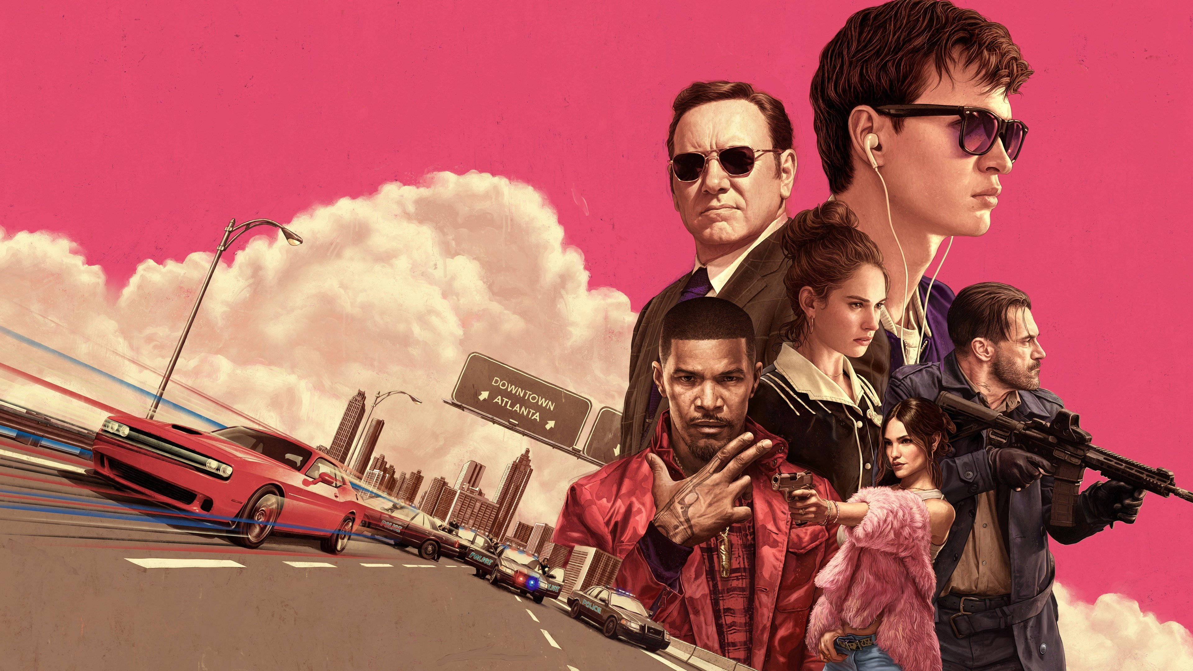 Jamie Foxx stars sa Baby Driver Wallpaper